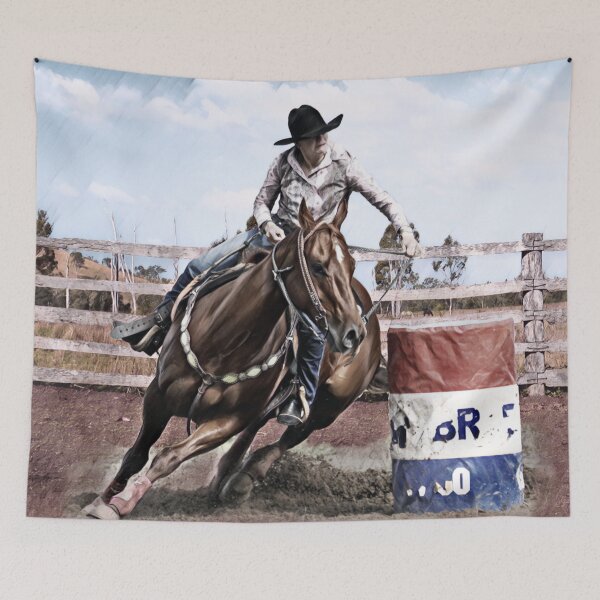Item preview,  COURAGE IS GRACE UNDER PRESSURE, BARREL RACER QUOTE, AWESOME ART FOR EVERYTHING designed and sold by Barbara Jean Photo Art And Design.