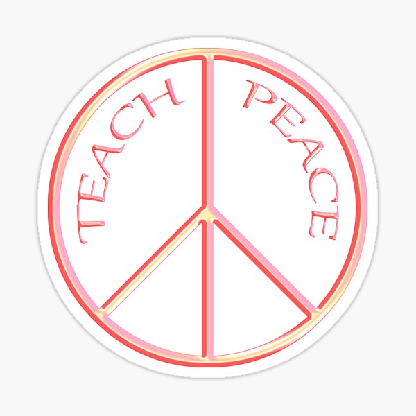 Artikel-Vorschau von Teach Peace, designt und verkauft von ARTmanhART.