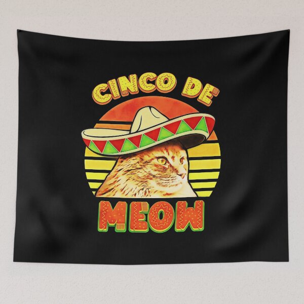Item preview, Cinco de Mayo Meow Cat designed and sold by csoDesign.