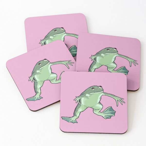 Item preview, xenopus laevis clawed frog pink  designed and sold by Madie Kay.