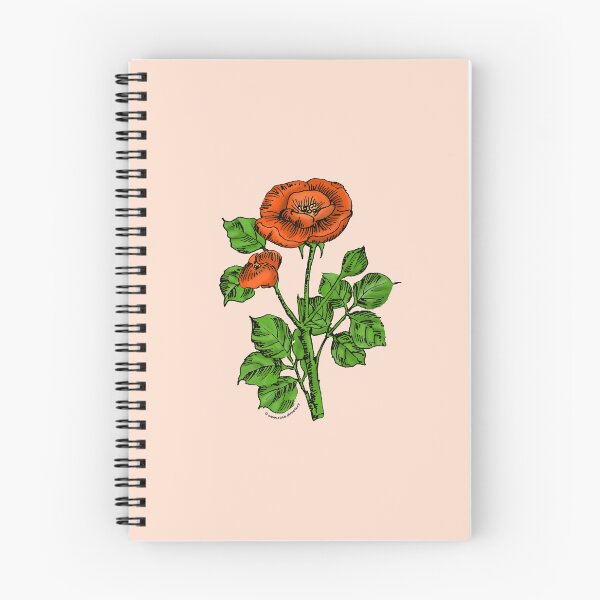Item preview, Orange Rosette Rose Bloom Single 1-7 Petals Almost Flat designed and sold by Rachael Taylor.