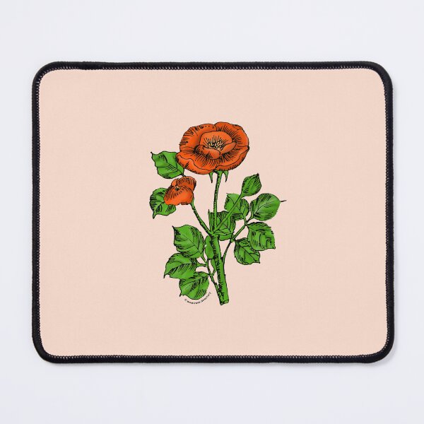 Item preview, Orange Rosette Rose Bloom Single 1-7 Petals Almost Flat designed and sold by Rachael Taylor.