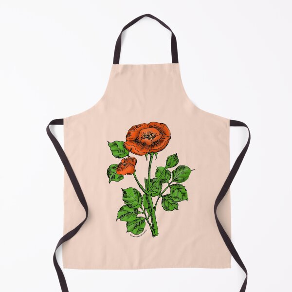 Item preview, Orange Rosette Rose Bloom Single 1-7 Petals Almost Flat designed and sold by Rachael Taylor.