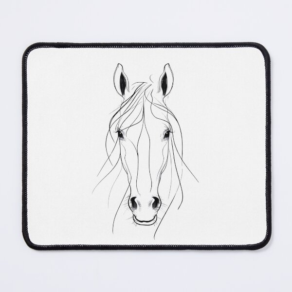 Item preview, Elegant Minimalism: Delicate Features of a Horse's Face designed and sold by Colorful-Garden.