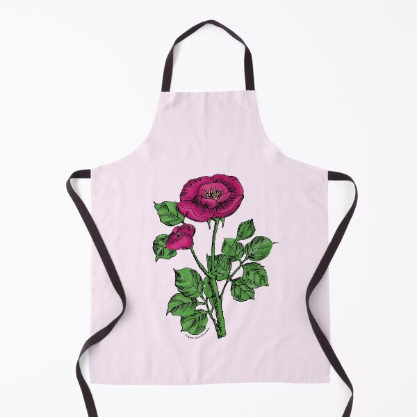 Item preview, Deep Pink Rosette Rose Bloom Single 1-7 Petals Almost Flat designed and sold by Rachael Taylor.