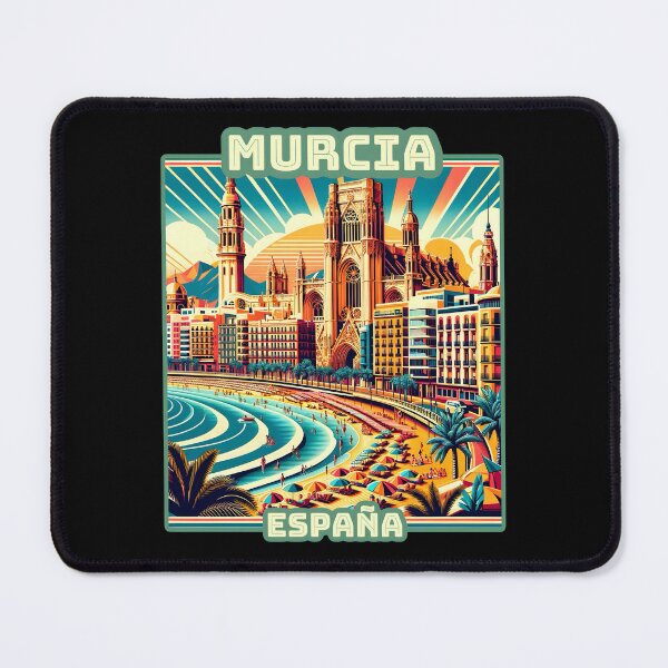 Item preview, Vintage retro Murcia España spain Landmarks Skyline. designed and sold by Unitepeople.