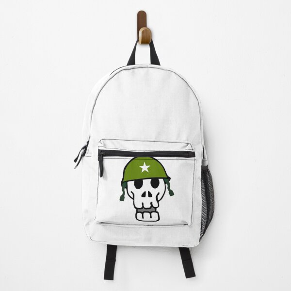 Item preview, Sergeant Skull: Digital Cartoon Drawing with Green Military Helmet designed and sold by RiciPaneto.