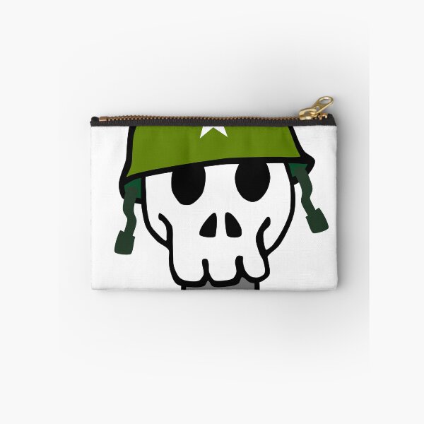 Item preview, Sergeant Skull: Digital Cartoon Drawing with Green Military Helmet designed and sold by RiciPaneto.