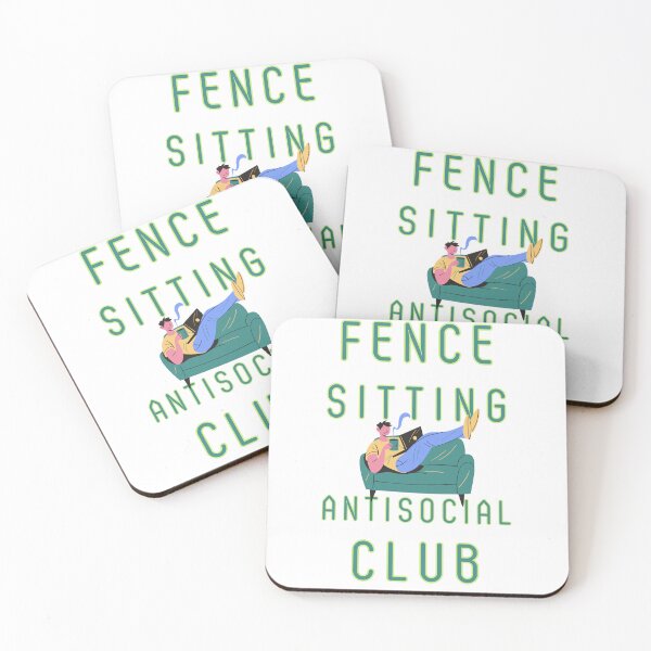 Item preview, Fence Sitting Antisocial Club designed and sold by Pine-Shop.