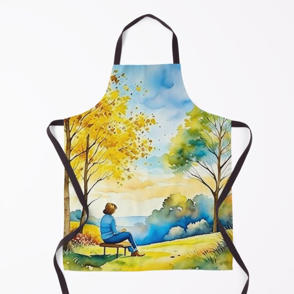 Item preview, Beautiful Autumn Evening Watercolor Art designed and sold by Odetee.