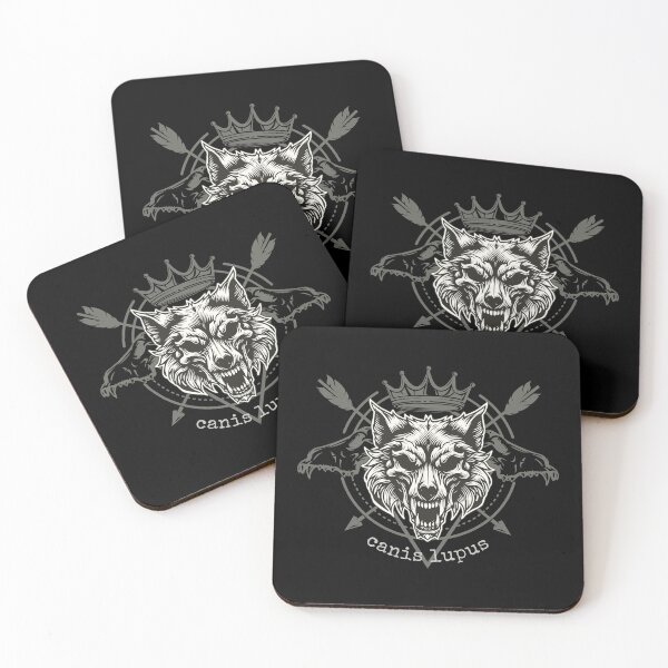 Item preview, Wolf king skull with crown designed and sold by MonochromeEcho.