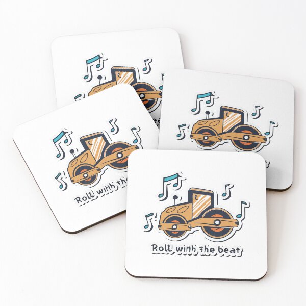 Item preview, Roll With the Beat Road Roller Music Design designed and sold by NiftyWrx.
