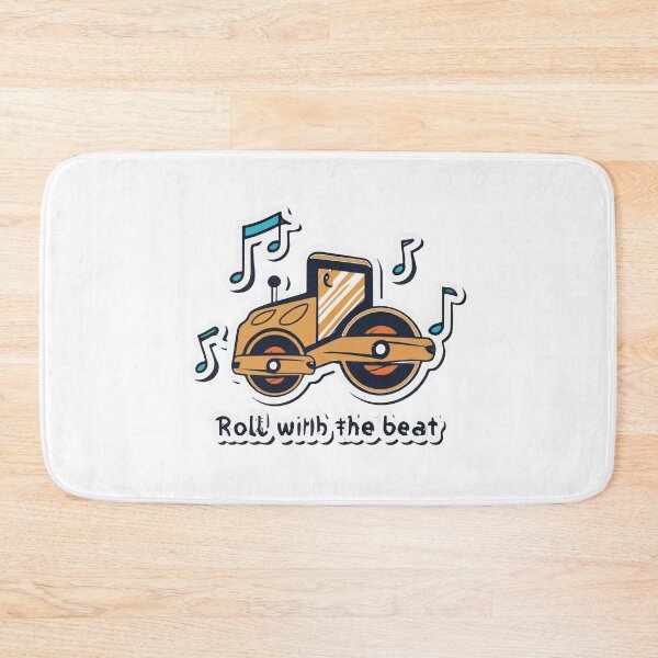 Item preview, Roll With the Beat Road Roller Music Design designed and sold by NiftyWrx.