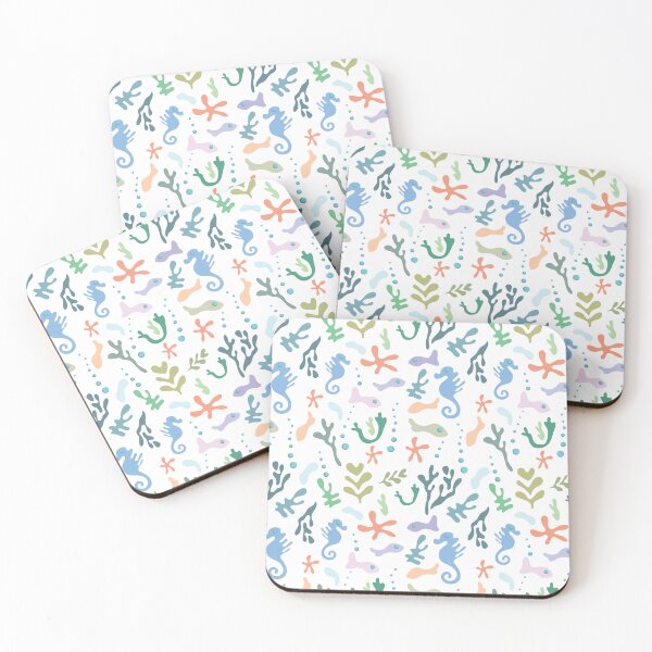 Item preview, Sea underwater pattern white designed and sold by Deepness2023.
