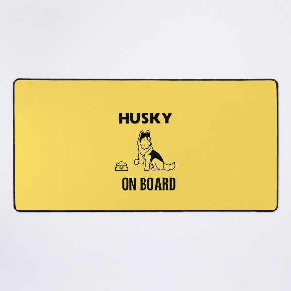 Item preview, HUSKY ON BOARD, DOG ON BOARD,HUSKY DOG designed and sold by Basiadesign.