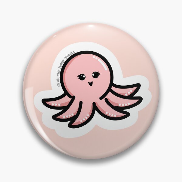 Item preview, Cute pink squid octopus sticker design designed and sold by PurdyThings.