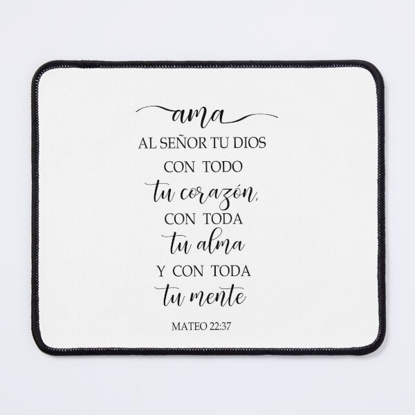 Item preview, Mateo 22:37 Ama al señor tu Dios con todo tu corazón designed and sold by Aryam Quotes.