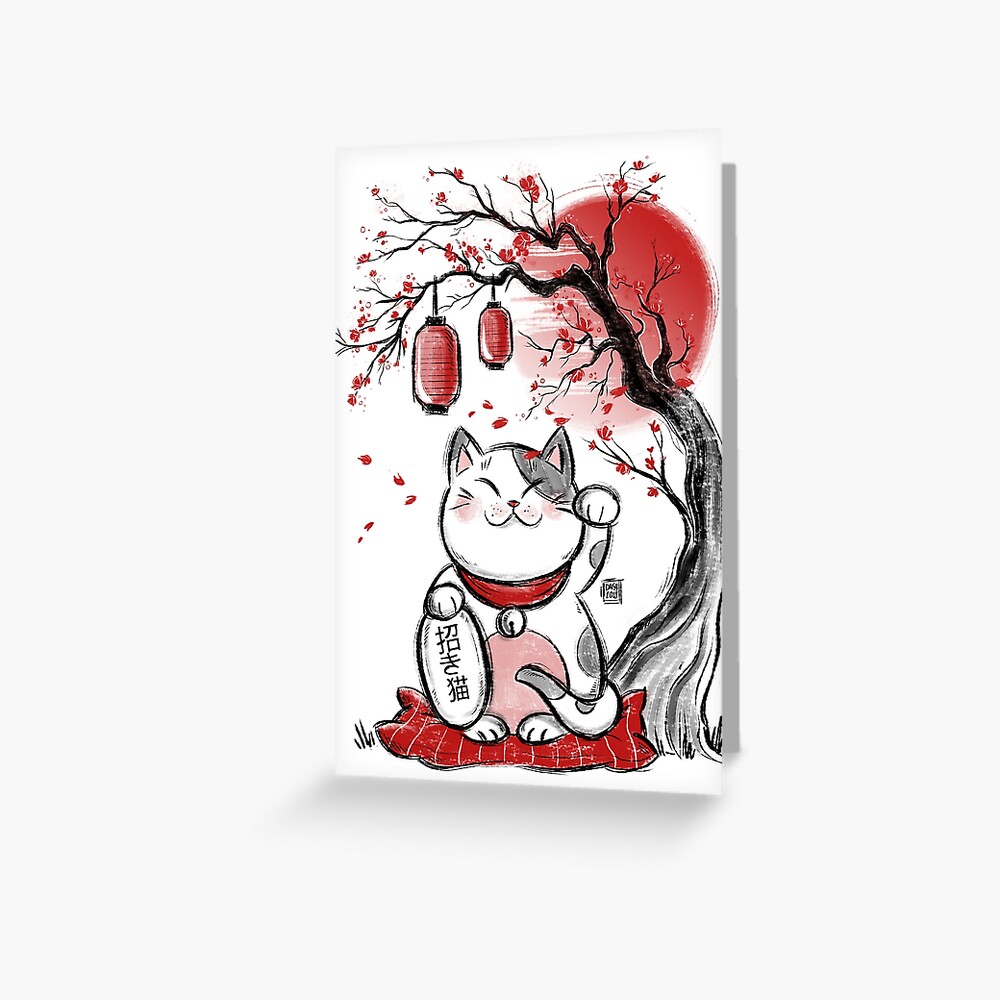 maneki neko playing cards