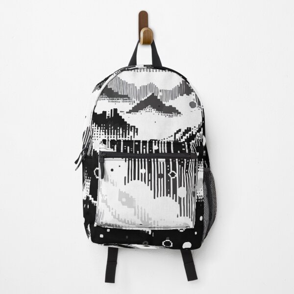 Item preview, Abstract Art Monochromatic Mountains in Rain Drops Pattern designed and sold by TomFrontierArt.