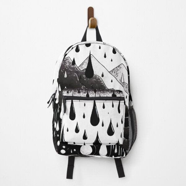 Item preview, Abstract Monochromatic Mountains in Rain Drops Pattern designed and sold by TomFrontierArt.