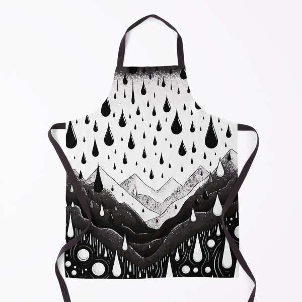 Item preview, Abstract Monochromatic Mountains in Rain Drops Pattern designed and sold by TomFrontierArt.