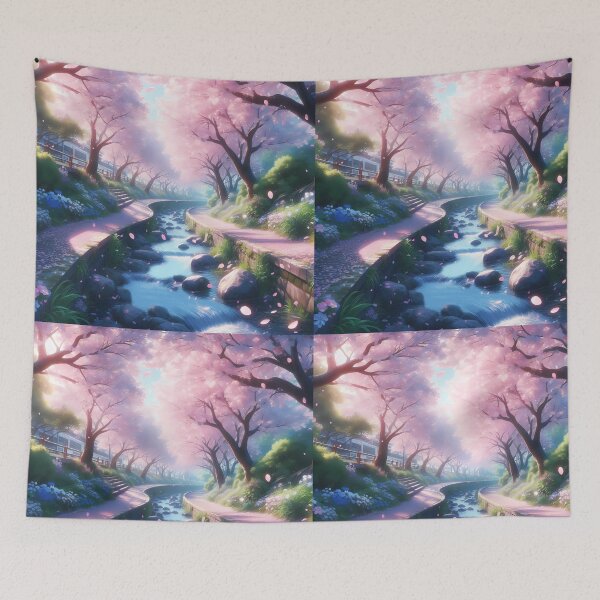 Item preview, Tranquil Sakura Waters designed and sold by EmeraldeaArt.