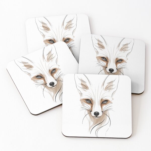 Item preview, Elegant Minimalism: Delicate Features of a Fox's Face designed and sold by Colorful-Garden.