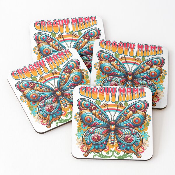 Item preview, Groovy Mama: Retro Boho Butterfly Vibes designed and sold by T3goods.