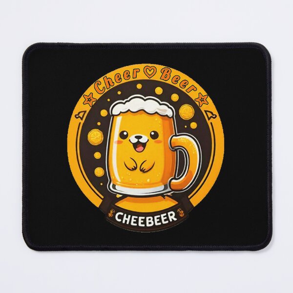 Item preview, CheeBeer Cheer Beer kawaii smiling mug. designed and sold by Giulivo Store Graphic.