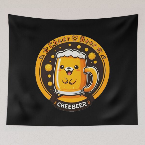 Item preview, CheeBeer Cheer Beer kawaii smiling mug. designed and sold by Giulivo Store Graphic.
