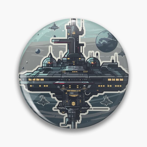 Artikelvorschau, Eine futuristische Raumstation, die einen fernen Planeten umkreist entworfen und verkauft von Chr002.