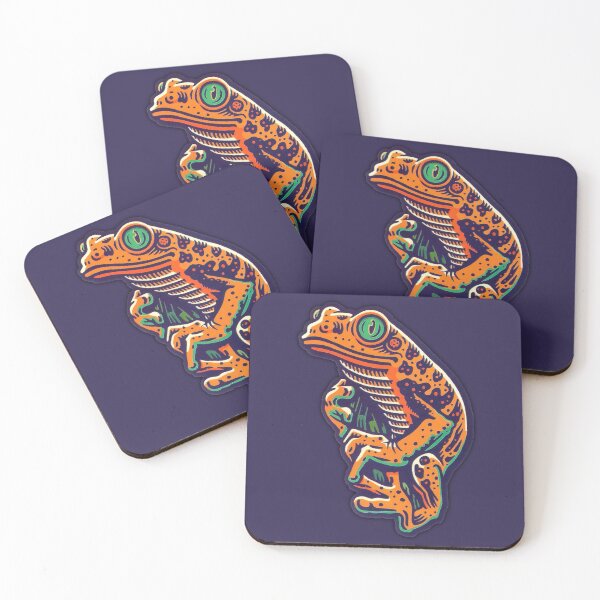 Item preview, colorful frog designed and sold by pollywanna.