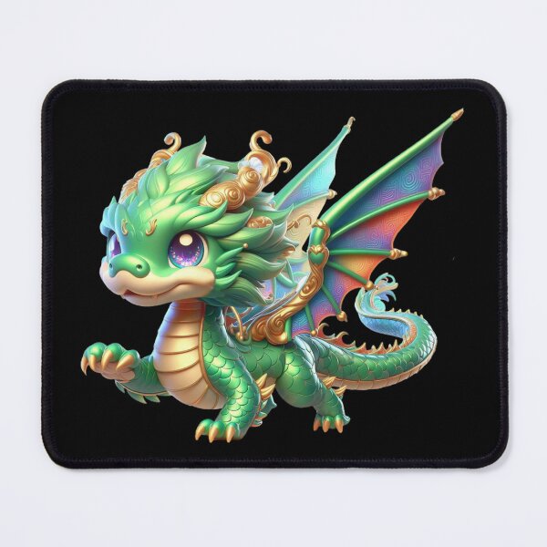 Item preview, Cute Green Chinese Dragon Chibi designed and sold by CHIBI_POPZ.