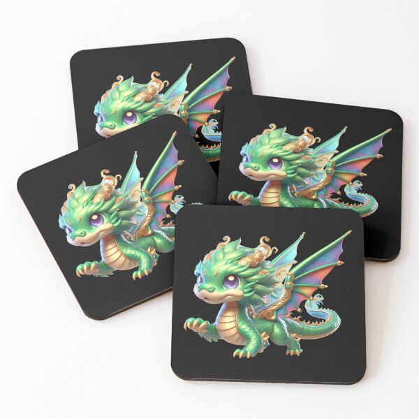Item preview, Cute Green Chinese Dragon Chibi designed and sold by CHIBI_POPZ.