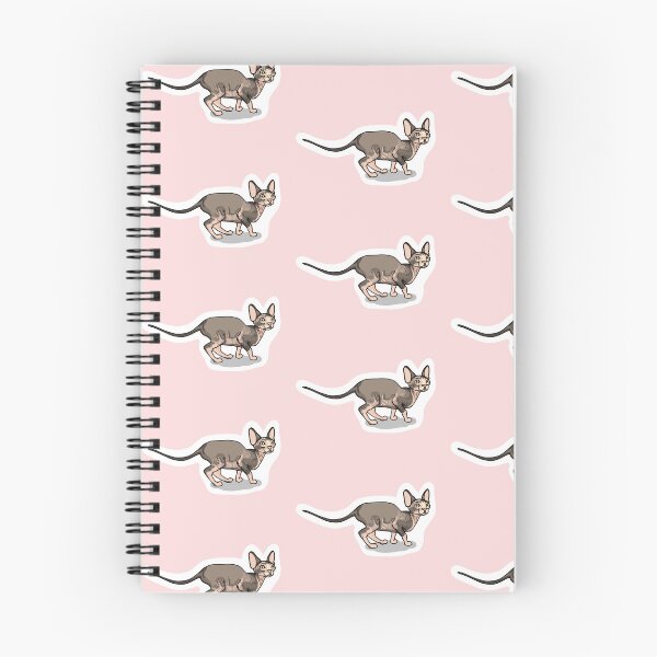 Item preview, Sphynx hairless naked cat sticker print design designed and sold by PurdyThings.