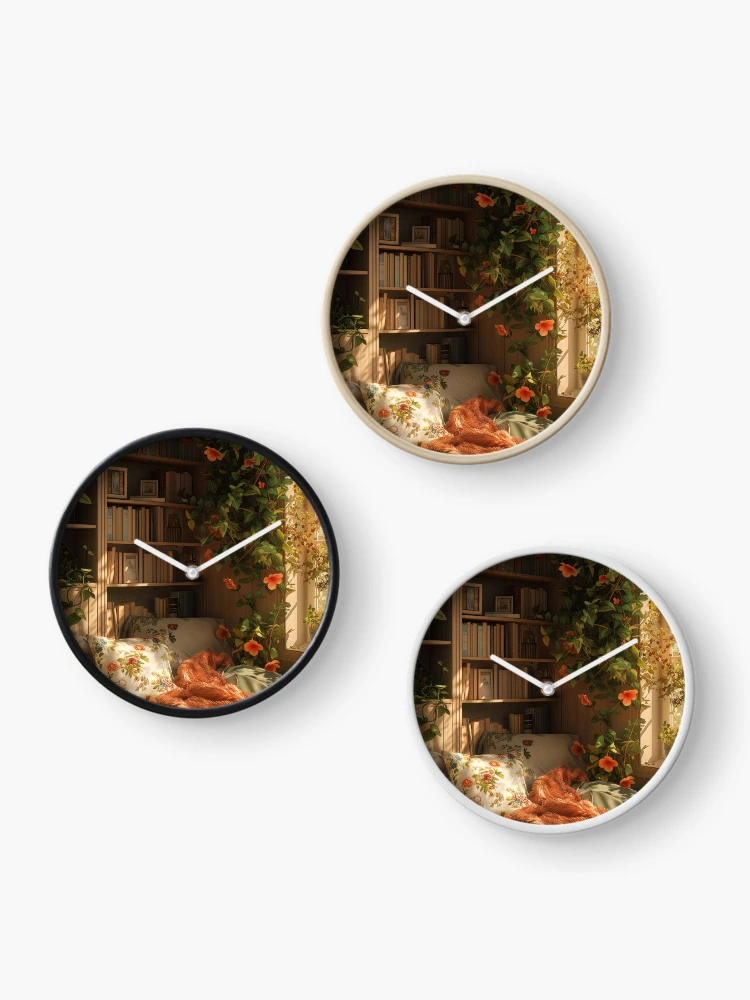 Thumbnail 3 of 4, Clock, Spring cozy time designed and sold by FireScreen.