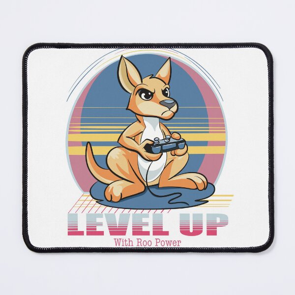 Item preview, Level Up with Roo Power Gamer Kangaroo designed and sold by lozsart.