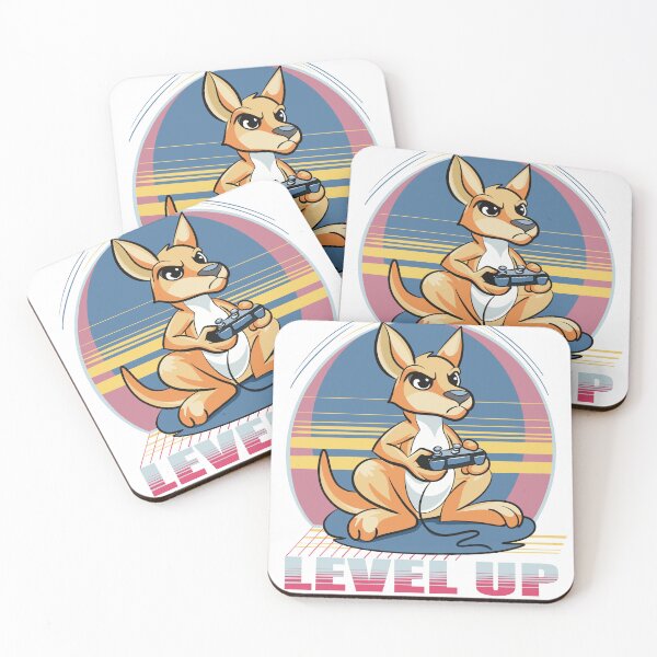 Item preview, Level Up with Roo Power Gamer Kangaroo designed and sold by lozsart.