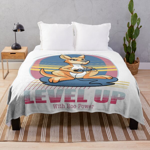Item preview, Level Up with Roo Power Gamer Kangaroo designed and sold by lozsart.