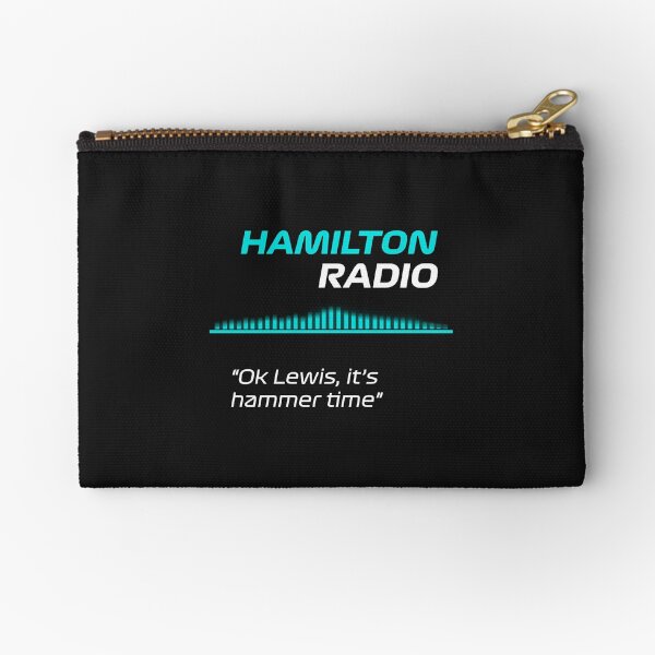 Vista previa del artículo con la obra «Tiempo de martillo - Lewis Hamilton Radio F1», diseñado y vendido por F1PIT.