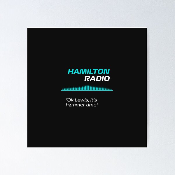 Item preview, Hammer time - Lewis Hamilton Radio F1 designed and sold by F1PIT.