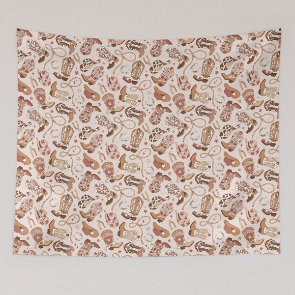 Item preview, Western Cowboy Boots / Beige designed and sold by MirabellePrint.