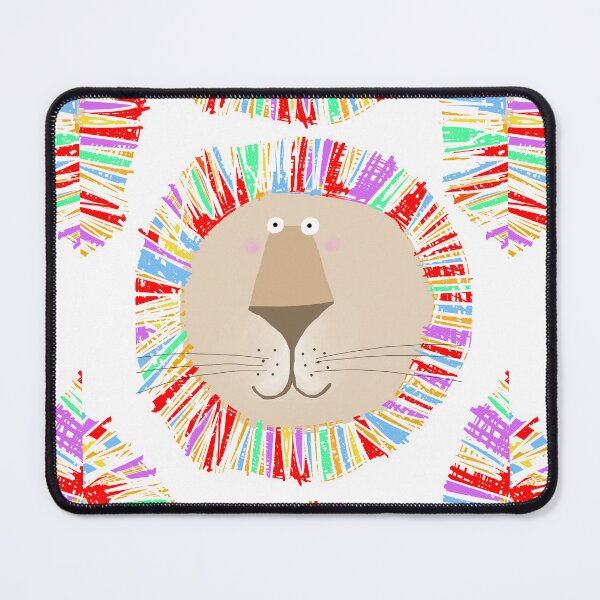Item preview, Lion with Colorful Rainbow Mane Created By Artist Carla Daly designed and sold by Carla Daly.