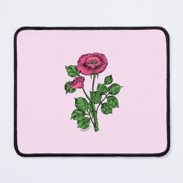 Item preview, Mid Pink Rosette Rose Bloom Single 1-7 Petals Almost Flat designed and sold by Rachael Taylor.