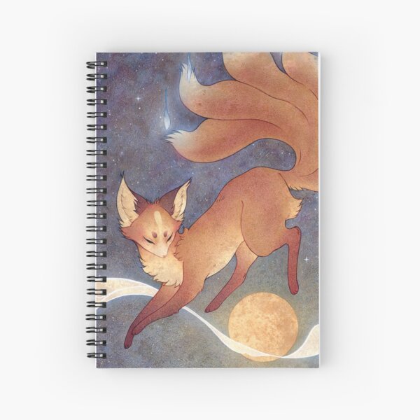 Item preview, Celestial Kitsune Jumping Over the Moon designed and sold by TeaKitsune.