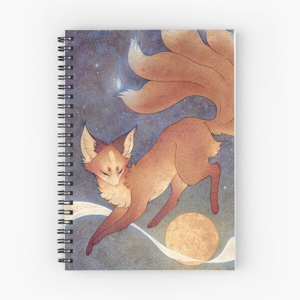 Item preview, Celestial Kitsune Jumping Over the Moon designed and sold by TeaKitsune.