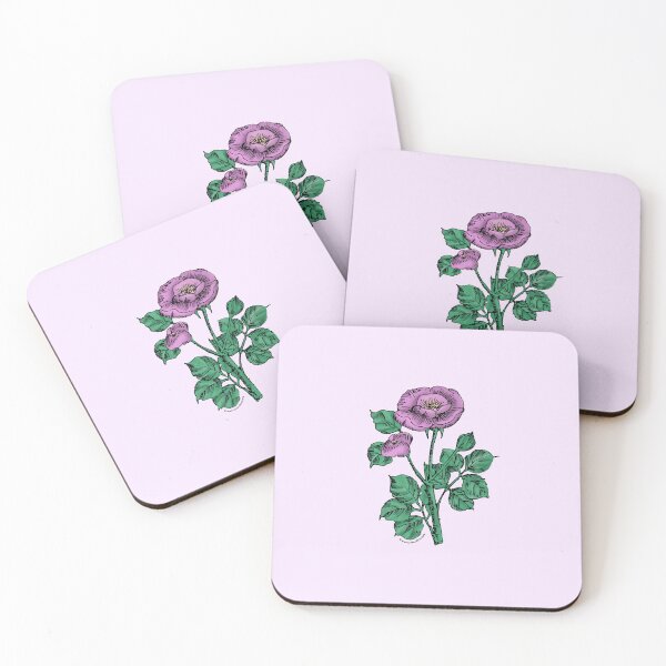 Item preview, Purple Rosette Rose Bloom Single 1-7 Petals Almost Flat designed and sold by Rachael Taylor.
