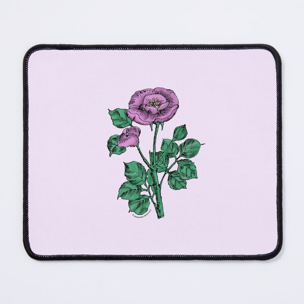 Item preview, Purple Rosette Rose Bloom Single 1-7 Petals Almost Flat designed and sold by Rachael Taylor.