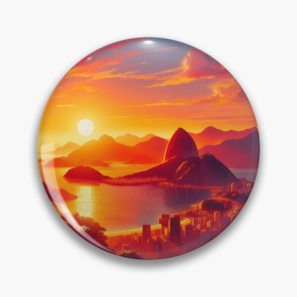 Item preview, Sunset Painting on Sugarloaf Mountain, Rio de Janeiro designed and sold by Israelbeck7.