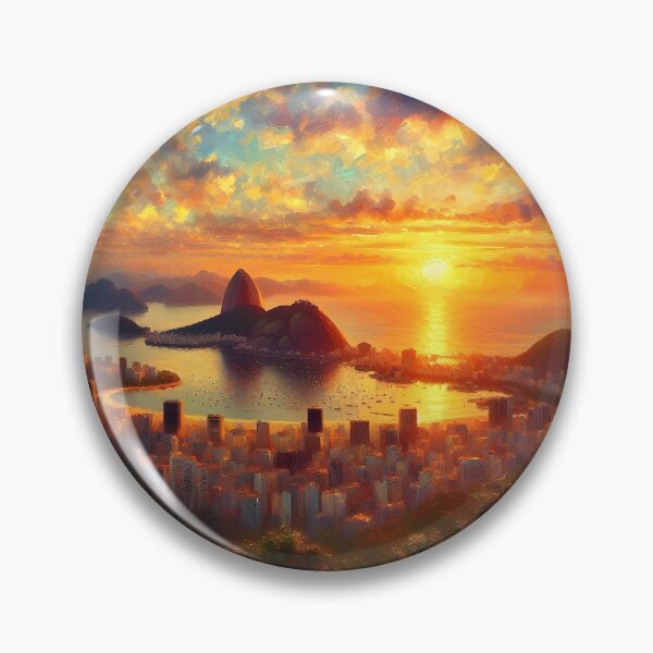 Item preview, Sunset Painting on Sugarloaf Mountain  designed and sold by Israelbeck7.